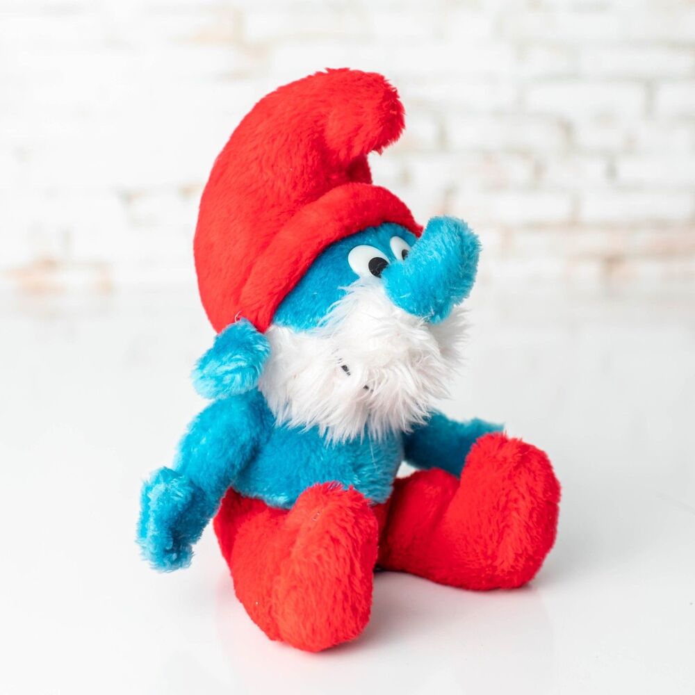 1979 Peyo Schleich Wallace Berrie Papa Smurf Plush Vintage